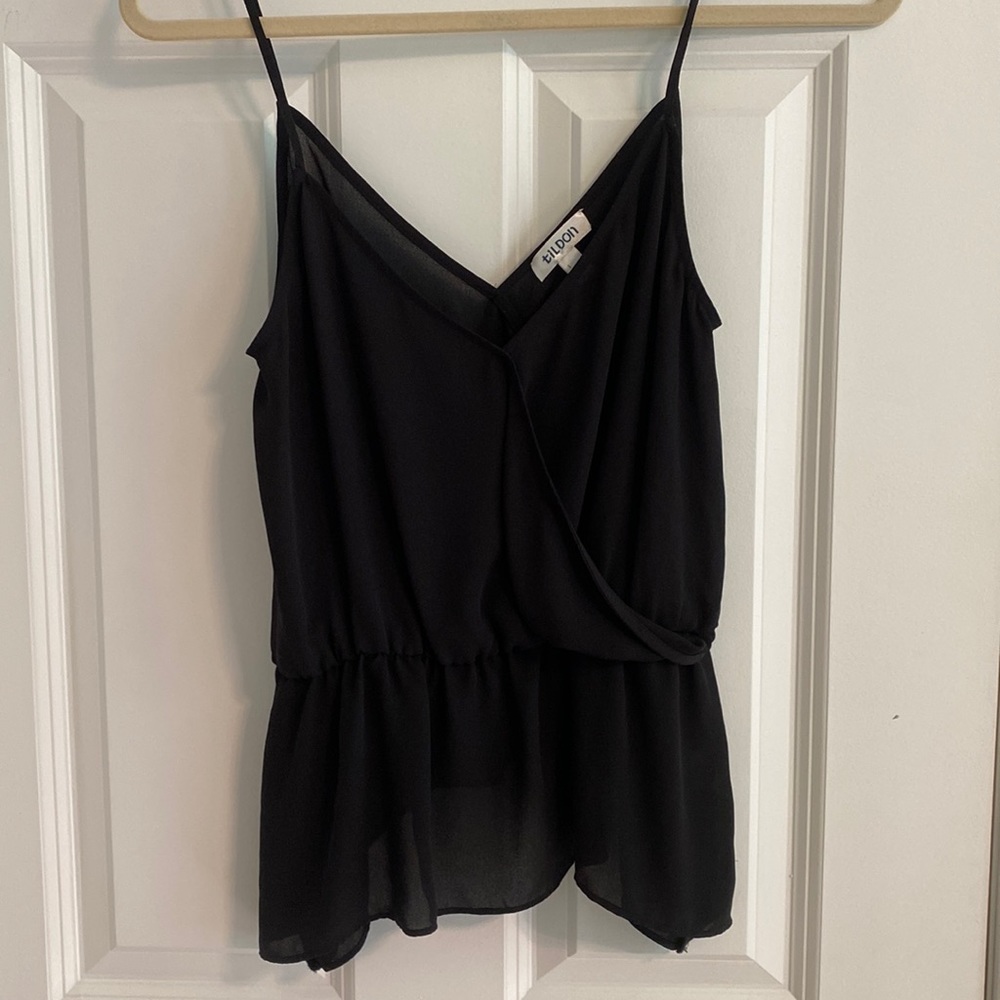Black tank top